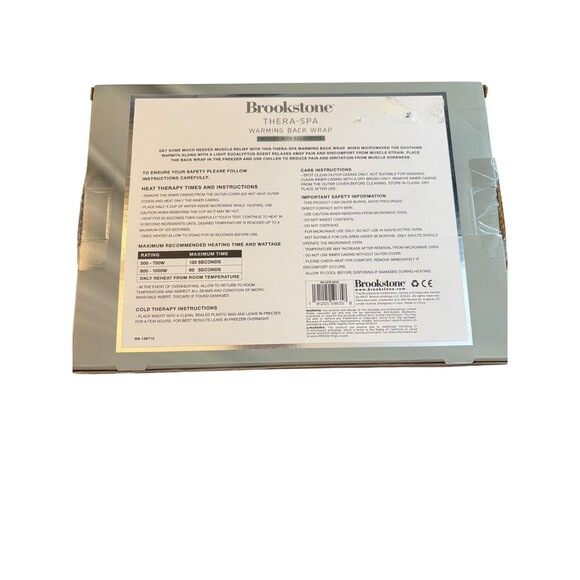 Brookstone Thera-Spa Eucalyptus Infused Warming/cooling Comfort back pad-new - Picture 4 of 5